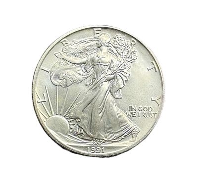 1991 American Silver Eagle w/ Toning