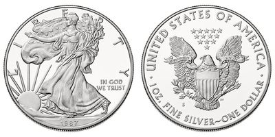 1987 American Silver Eagle - BU