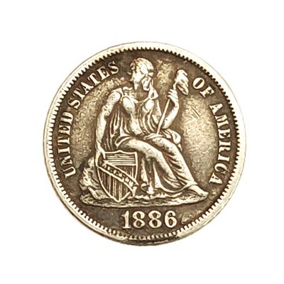 1886 Seated Liberty Dime