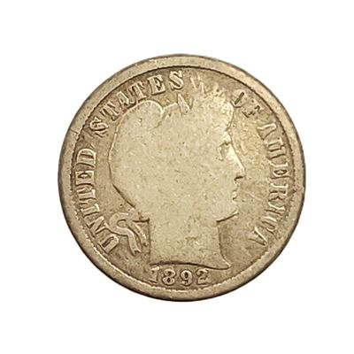 1892-O Barber Dime - First Year of Issue