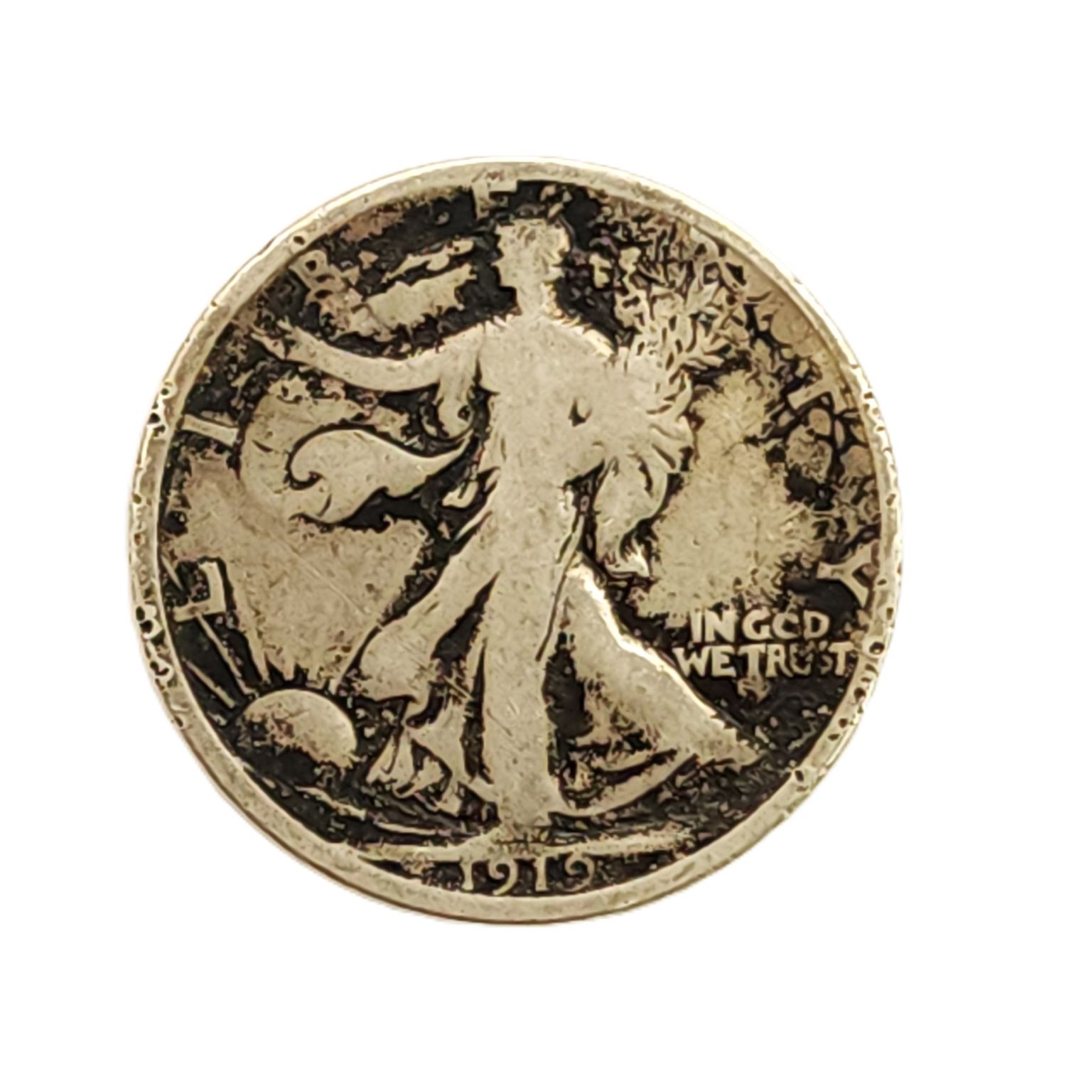 1919-D Walking Liberty Half Dollar -Key Date