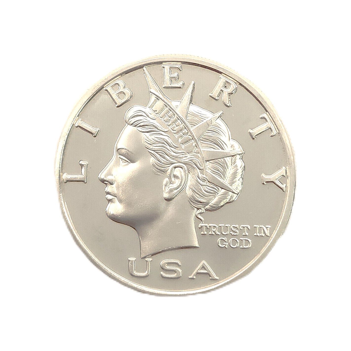 2000 NORFED Liberty Dollar 1 oz Silver Round