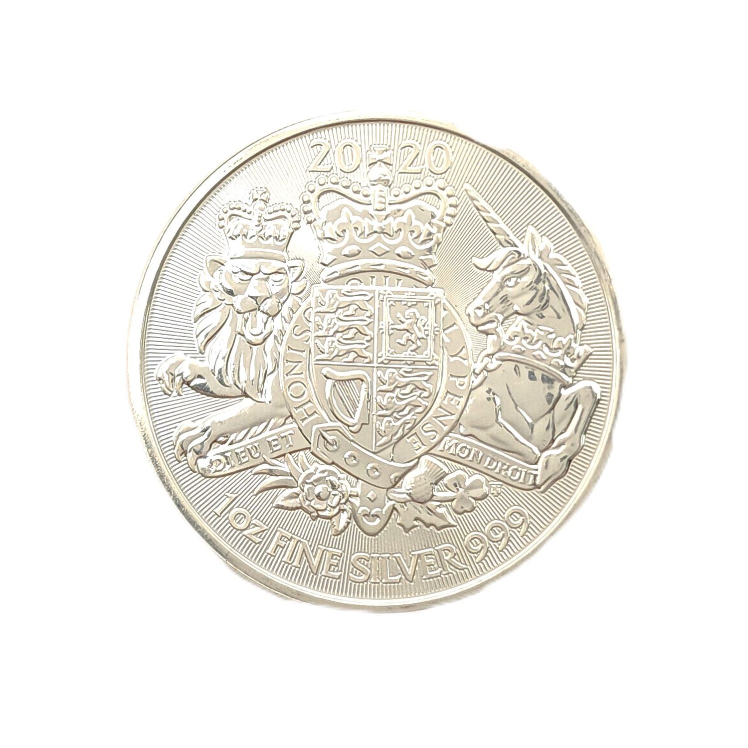 2020 Great Britain- Royal Arms Silver Round- 1oz