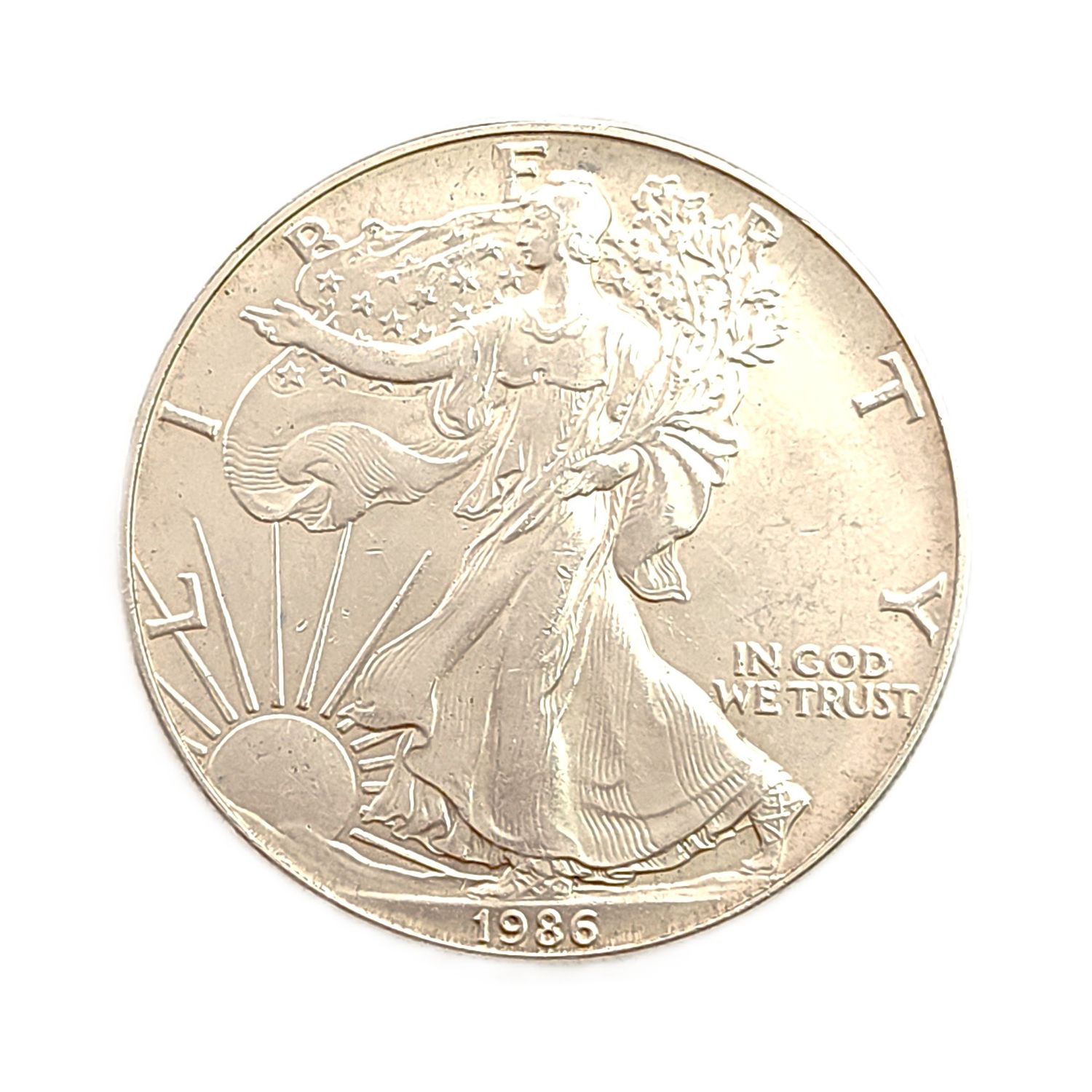1986 American Silver Eagle - First Year of Issue.