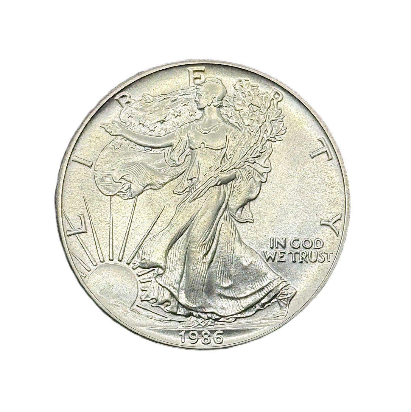 1986 American Silver Eagle - First Year of Issue BU