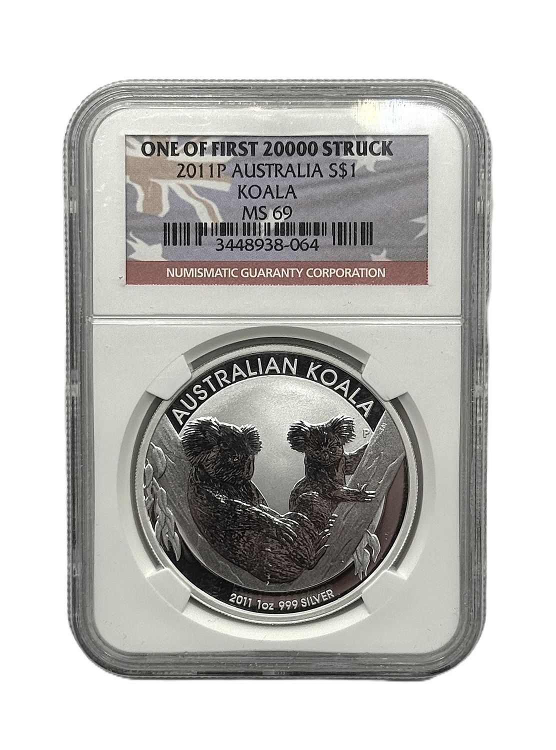 2011P Australian Silver Koala MS69 NGC First 20,000 Struck