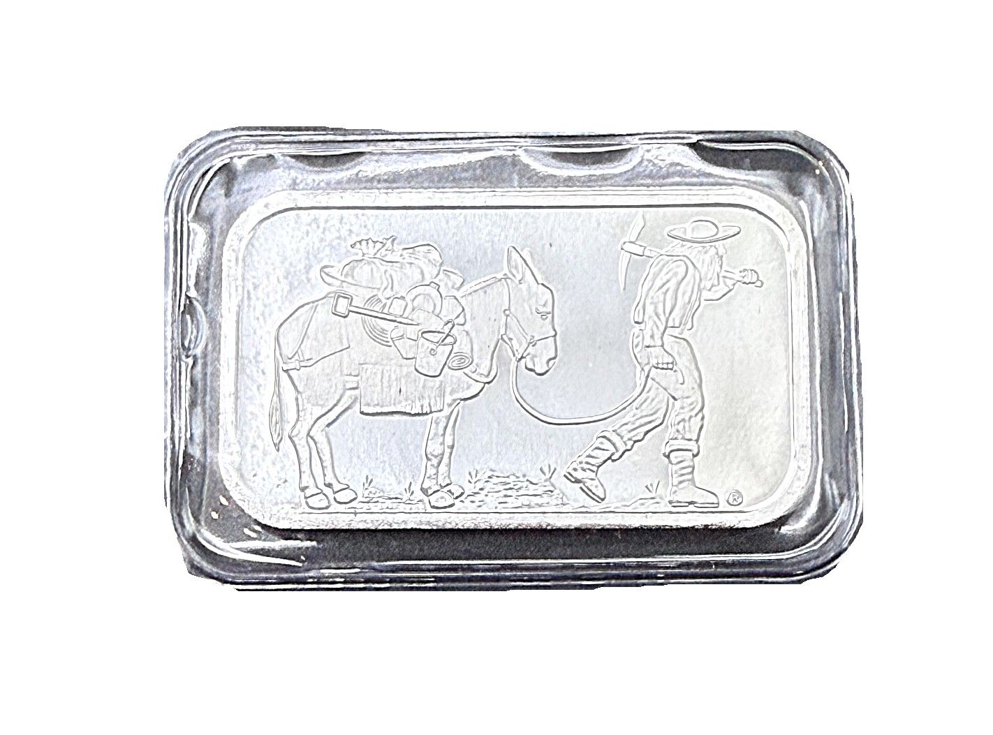 1 Oz SilverTowne Retro Prospector Silver Bar Sealed