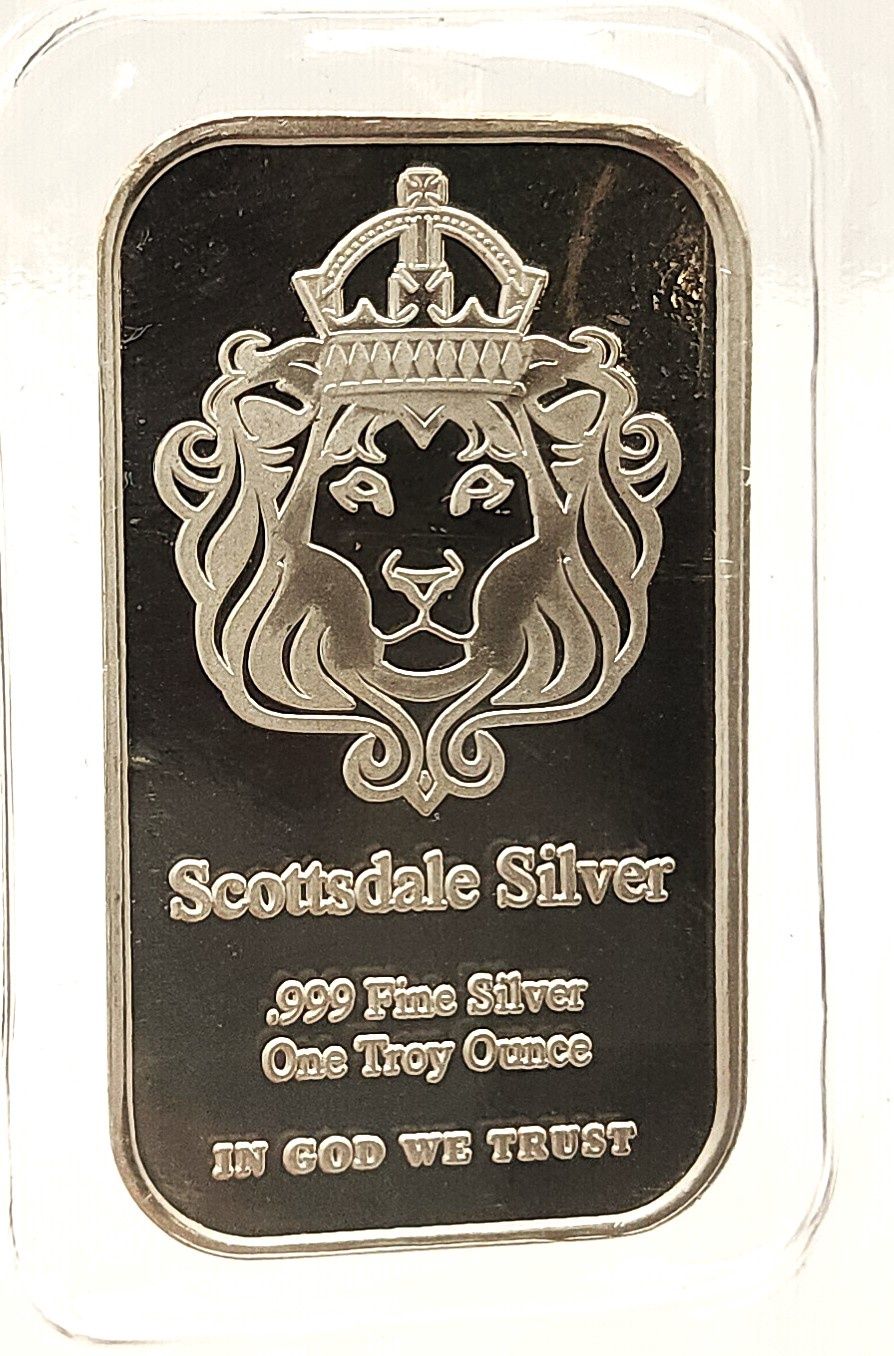 Scottsdale Silver Bar X 10 bars - 1oz each - .999 Fine
