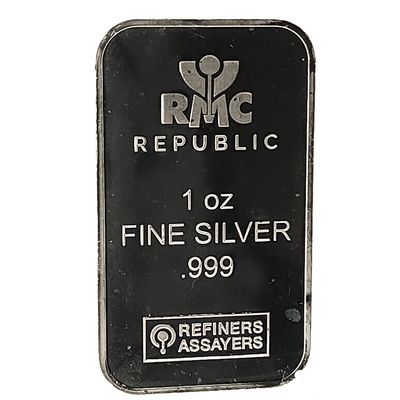 RMC Republic Metals Corporation Silver Bar - 1oz - .999 Fine