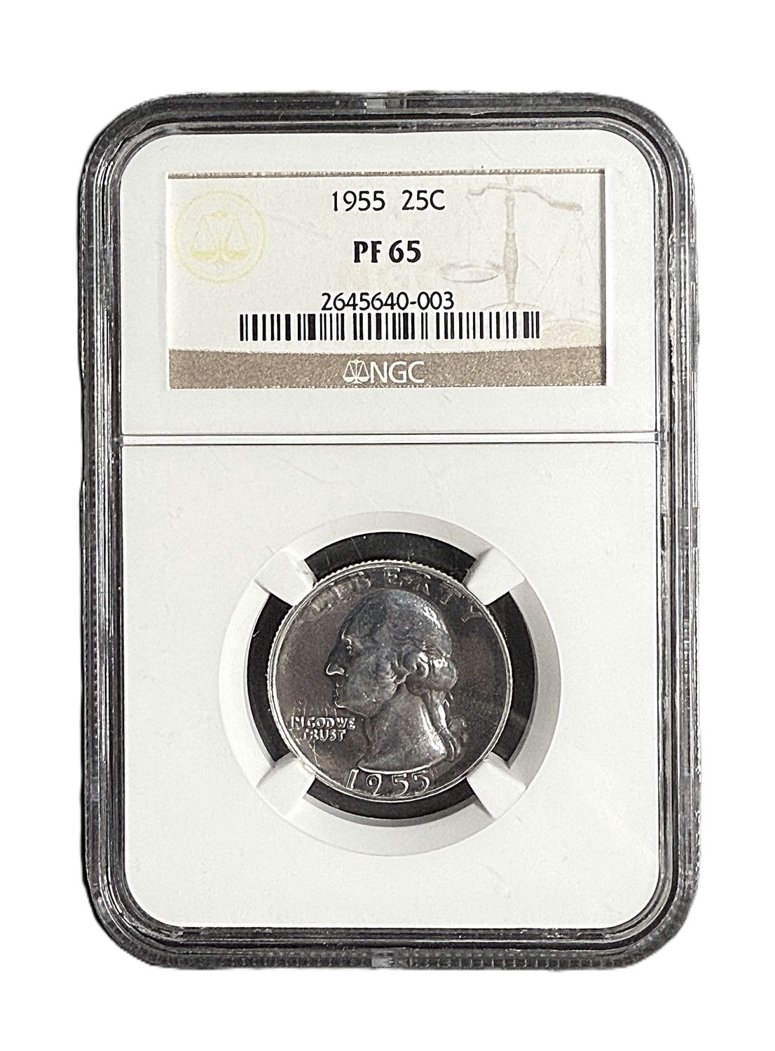 1955 Washington Quarter NGC PF65