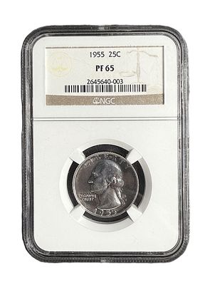 1955 Washington Quarter NGC PF65