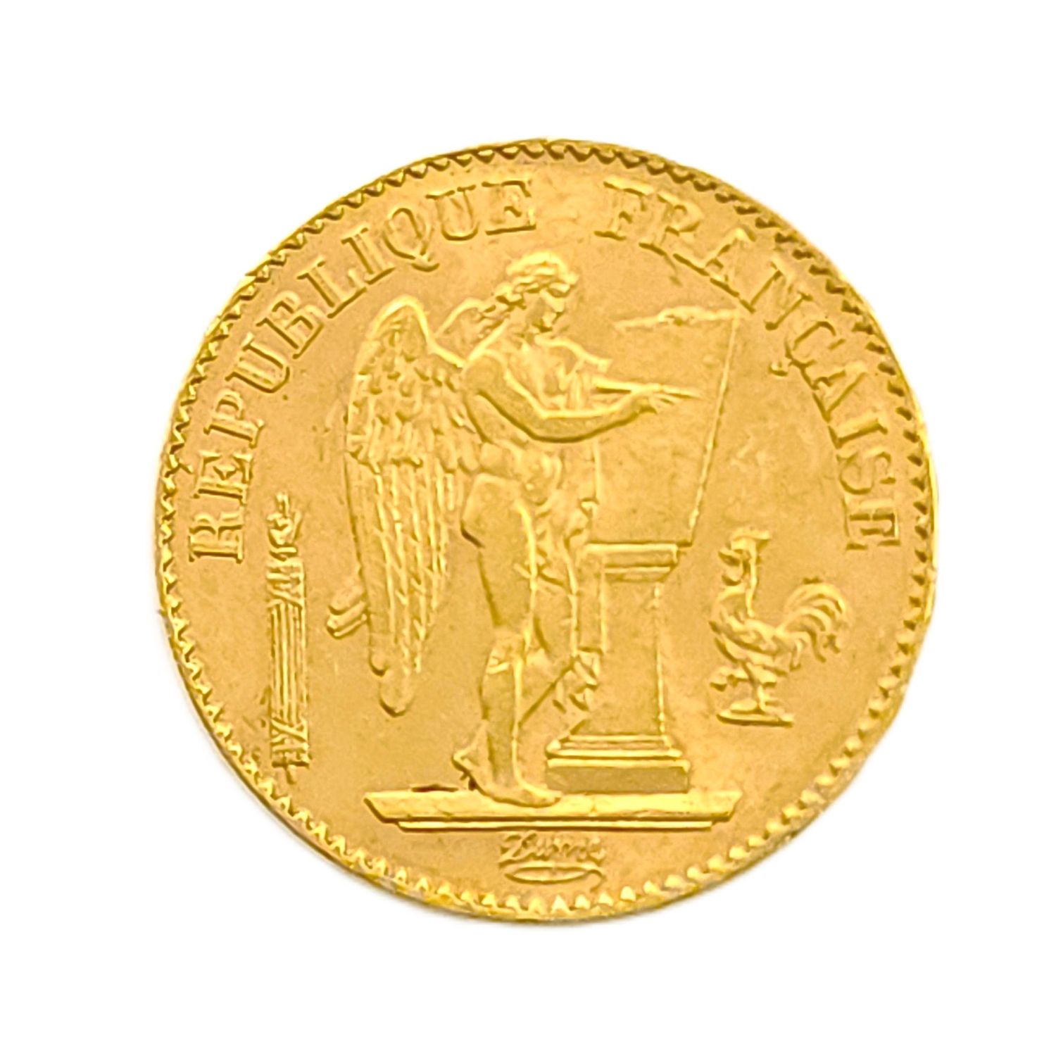 1895 French Angel Gold 20 Franc
