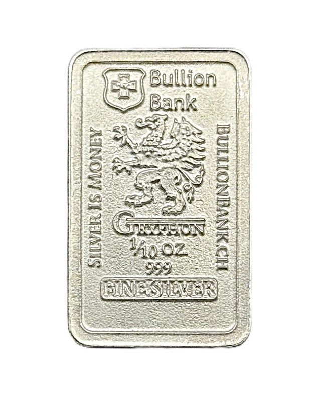 1/10 oz Gryphon Silver Bar