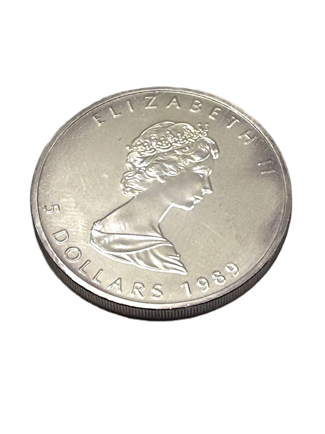 1989 Canadian 1 oz Silver Maple Leaf Coin