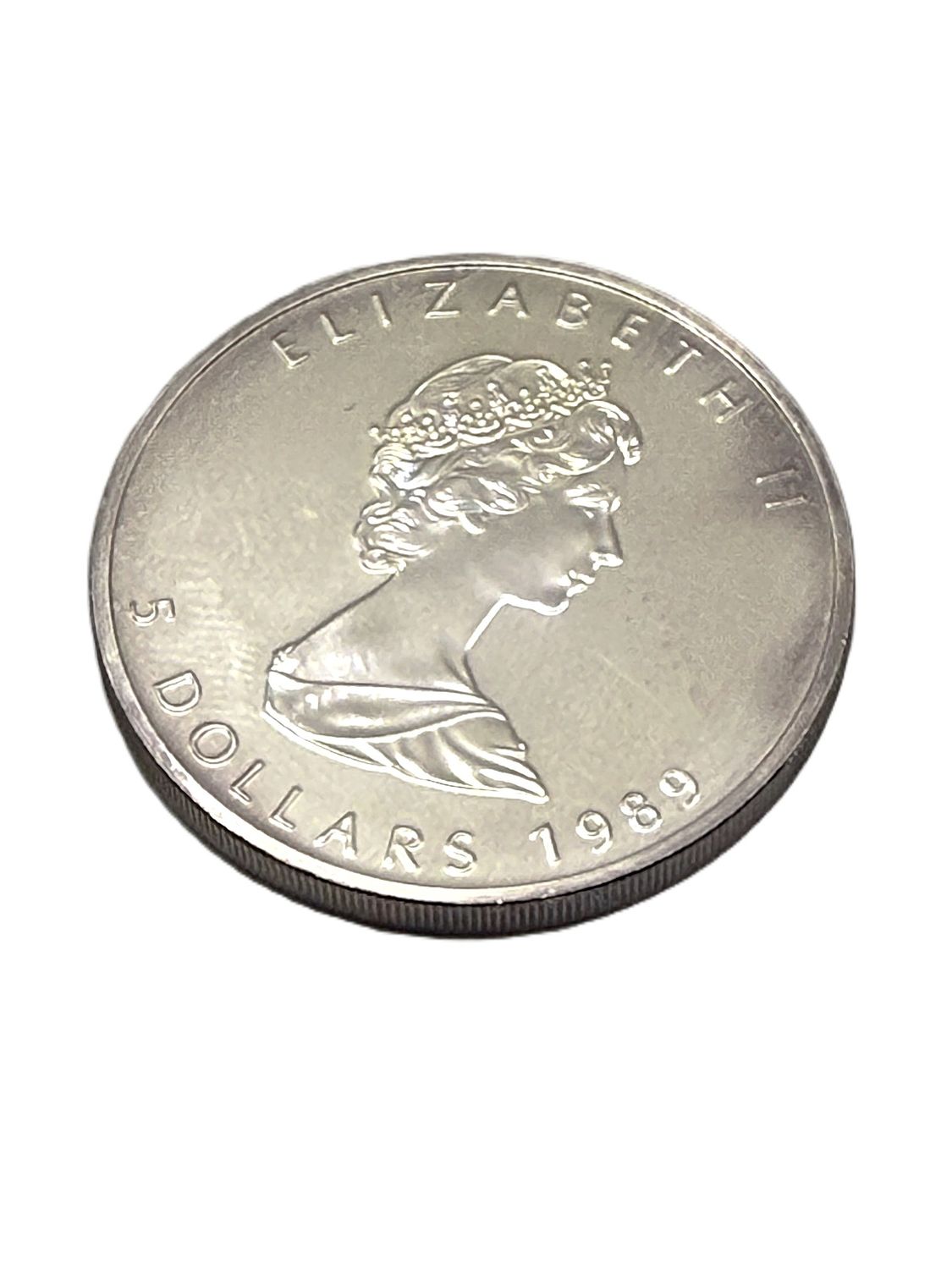1989 Canada $5 Silver Maple