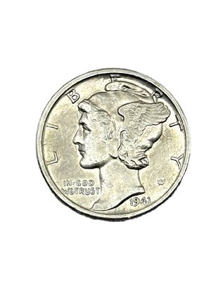 1941-S Mercury Dime- XF