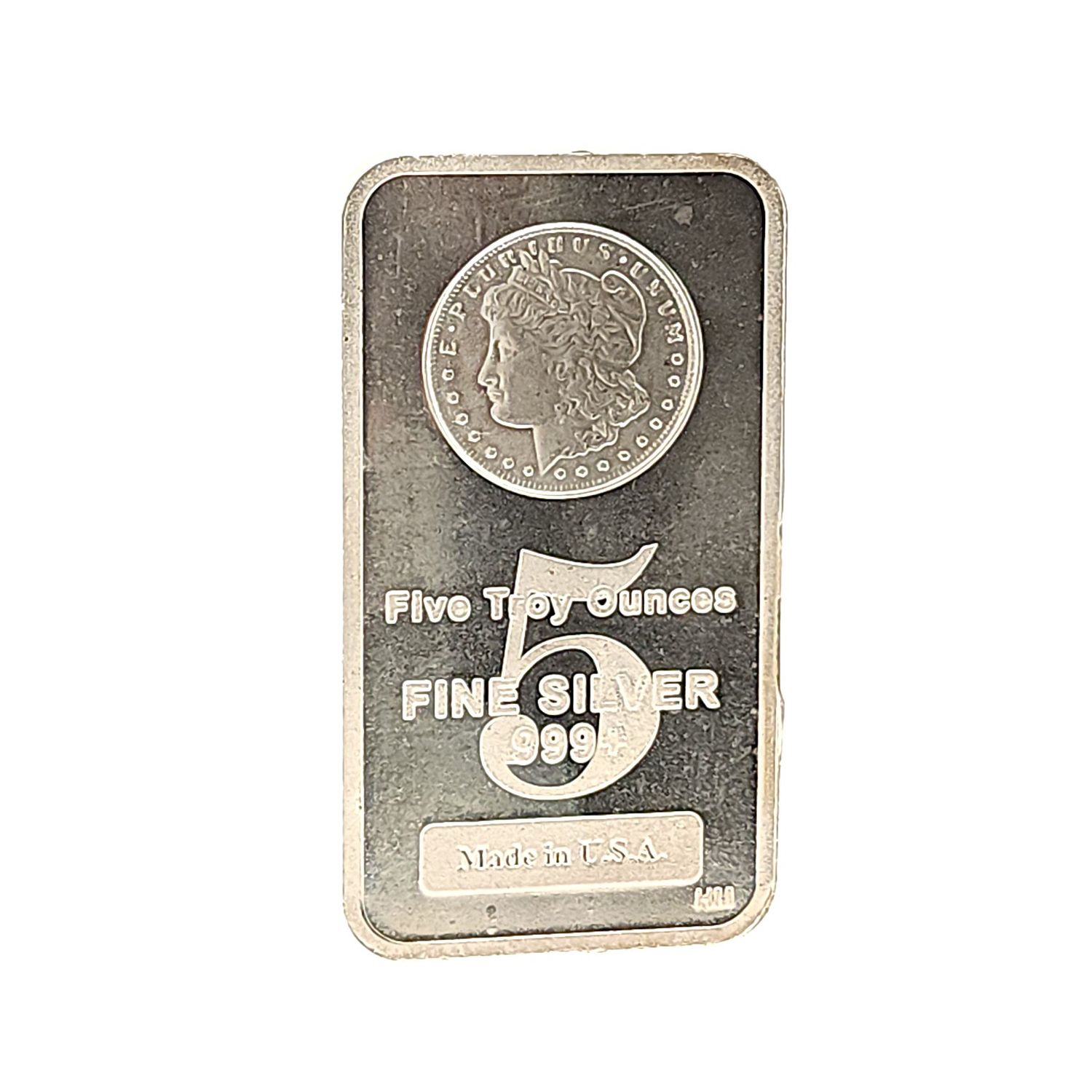 5 oz Morgan Design Silver Bar- Hamilton Mint