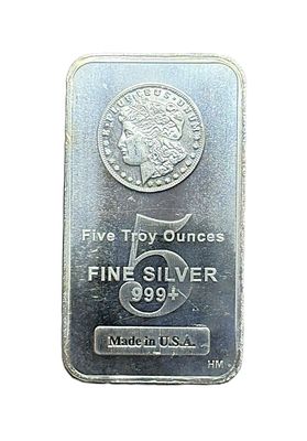 5 oz Morgan Design Silver Bar