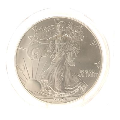 2005-P American Silver Eagle PCGS Gem Brilliant Uncirculated