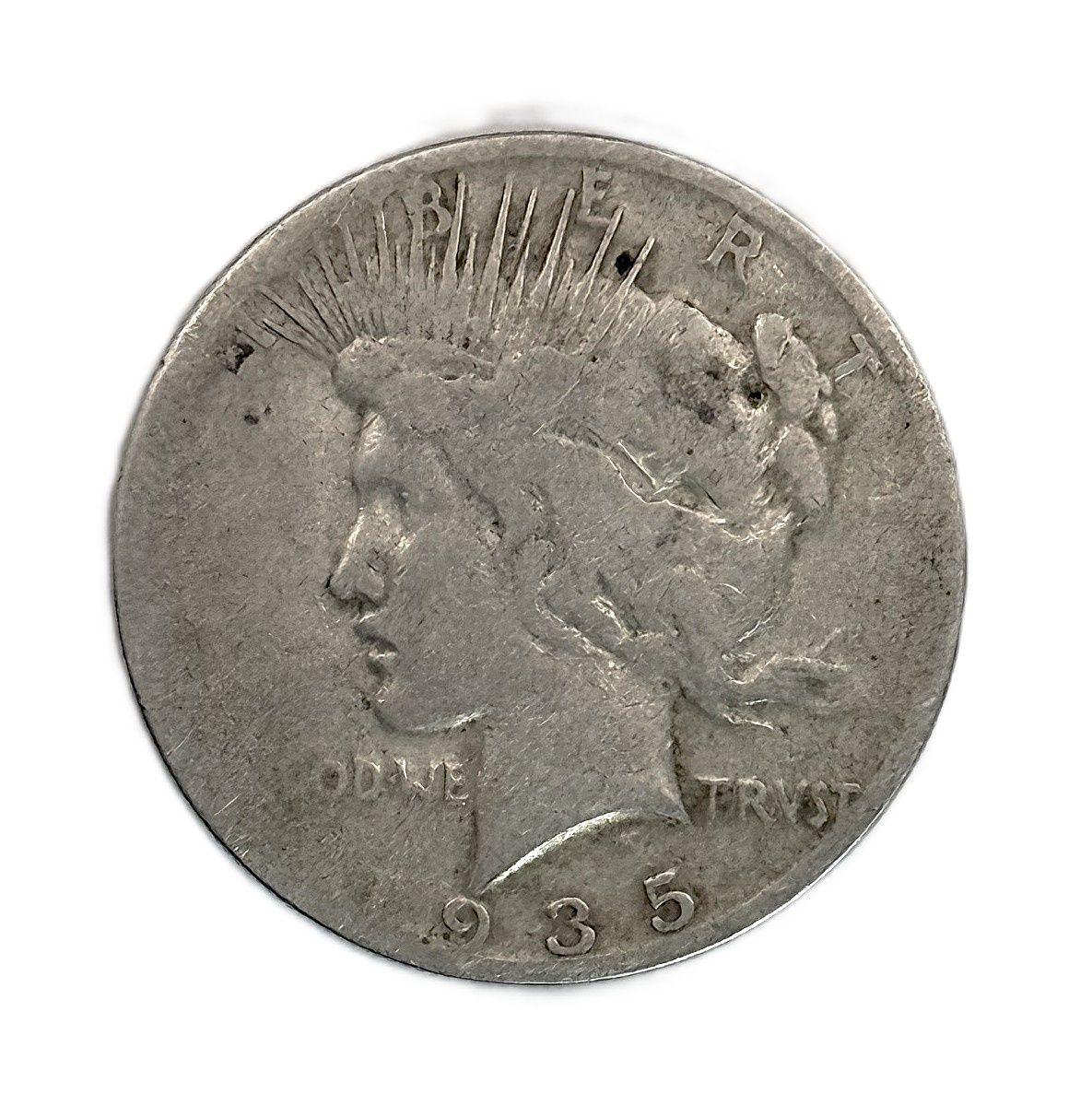 1935-S Peace Silver Dollar Circulated