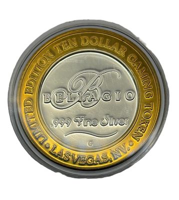 Bellagio 限定版 10ドル　シルバー Bellagio $10 Silver Gaming Token