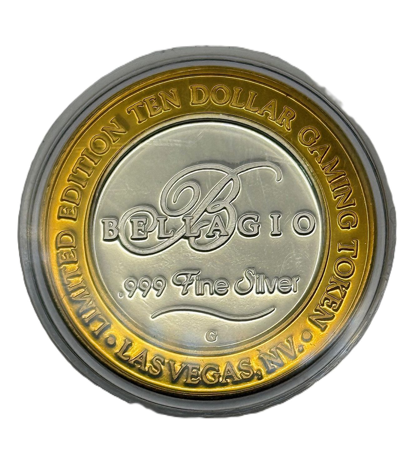 Bellagio 限定版 10ドル　シルバー Bellagio $10 Silver Gaming Token