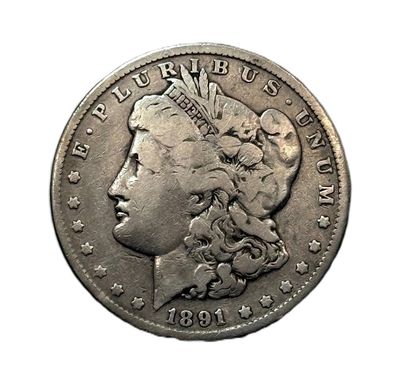 1891 Morgan Silver Dollar Circulated