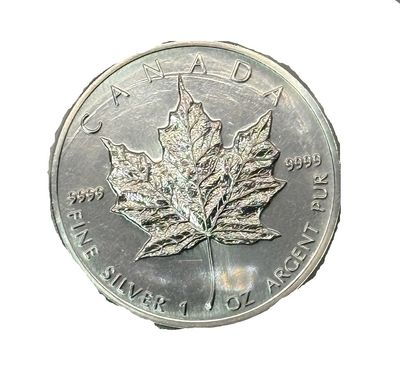 1993 1 oz Canadian Silver Maple Leaf Coin