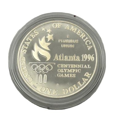 1996-D Olympic High Jump Silver Dollar Uncirculated