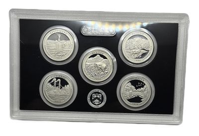 2011-S America the Beautiful Silver Proof Quarters Set Uncirculated