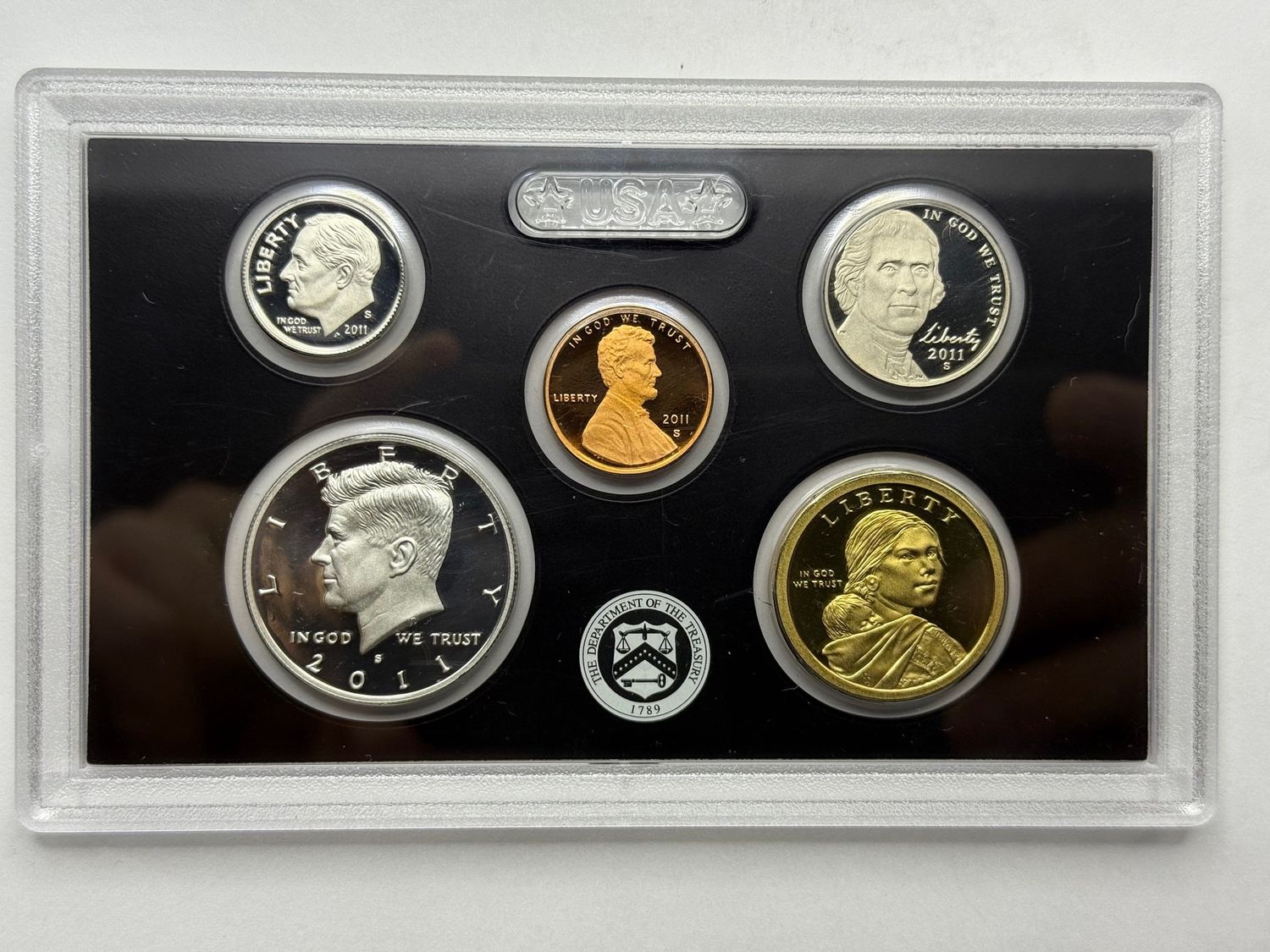 2011-S Silver Proof Set 5 Coins Uncirculated