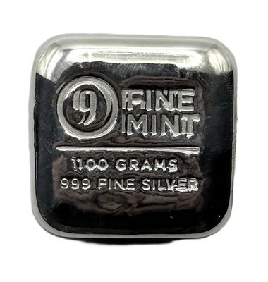 9Fine Mint 100g .999 Silver Bar