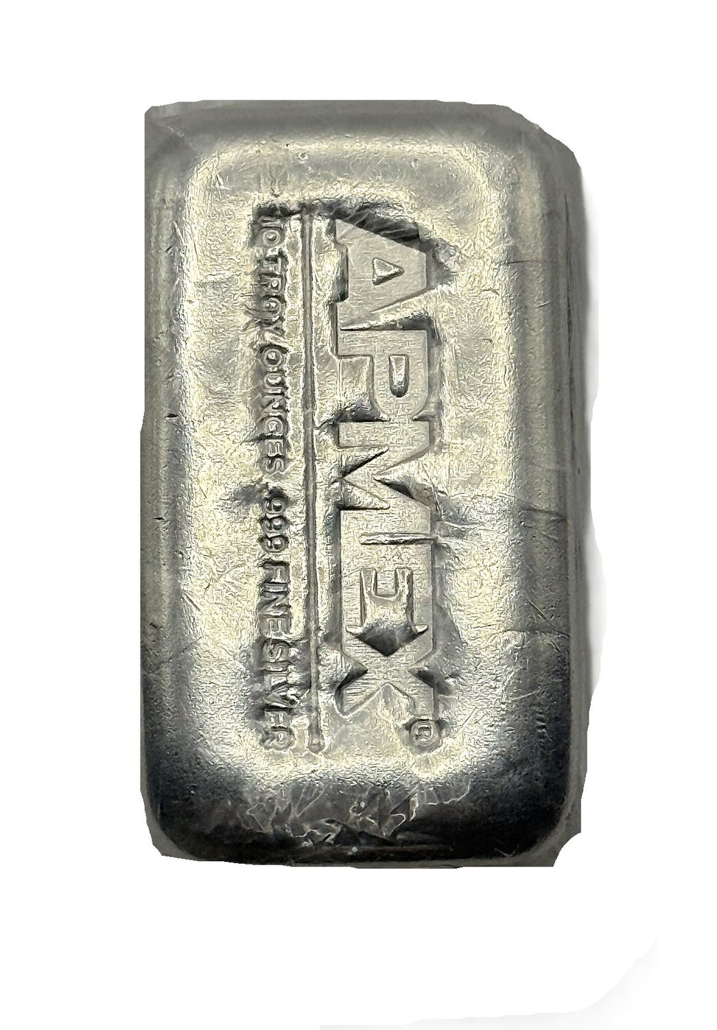 10 oz APMEX  .999 Silver Poured Bar