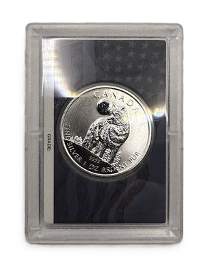 2011 Canadian $5 Timber Wolf 1 oz  Silver Round