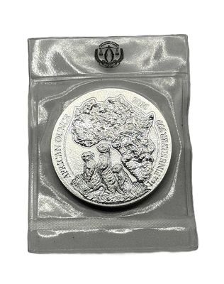 2016 Rwanda 50 Francs Meerkat 1 oz Silver Coin - African Wildlife Series