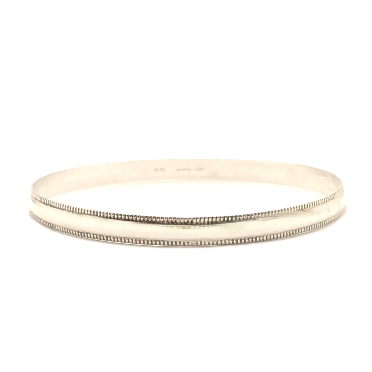 Sterling Silver Miligrain Bangle Bracelet