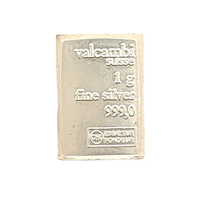 1g Silver Bar/Ingot/Art Bar Various Designs