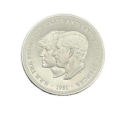 1981 UK Royal Wedding 1 oz .925 Silver Proof Crown