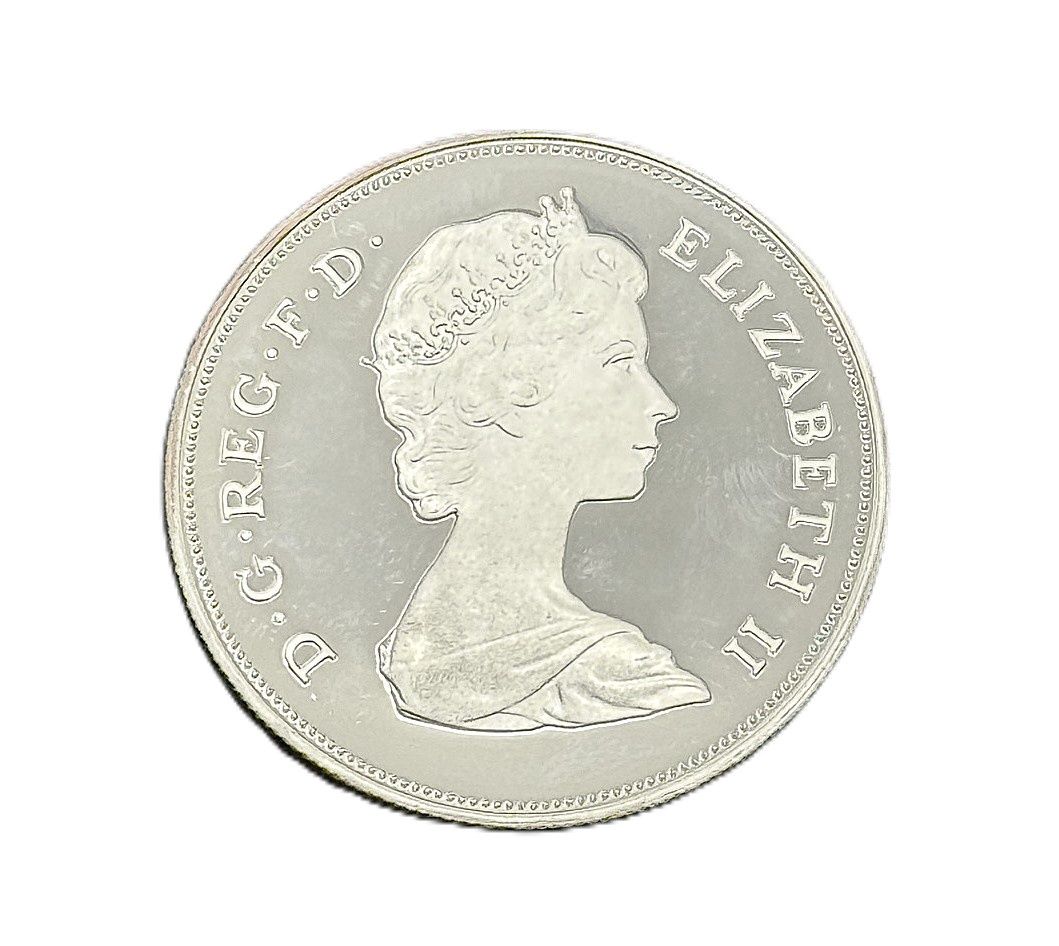 1981 UK Royal Wedding 1 oz Silver Proof Crown 25p