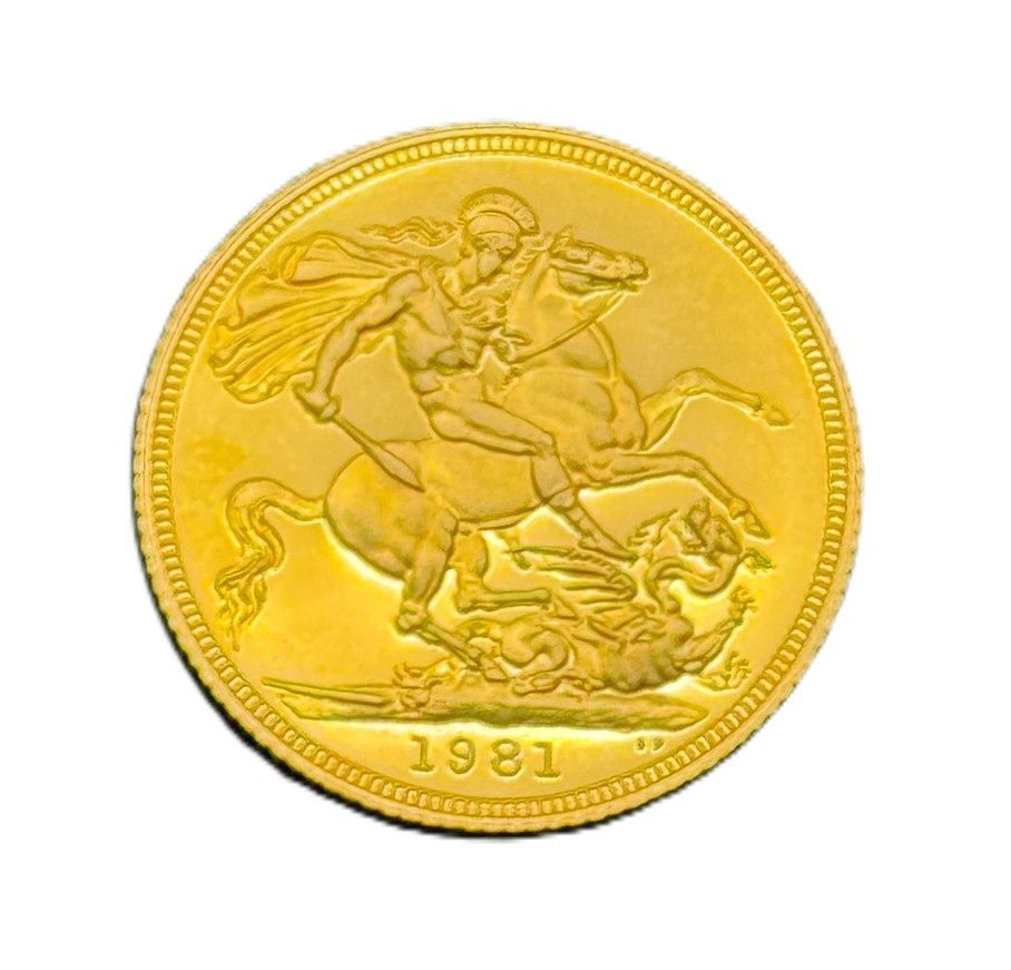 1981 UK Gold Proof Sovereign Elizabeth II