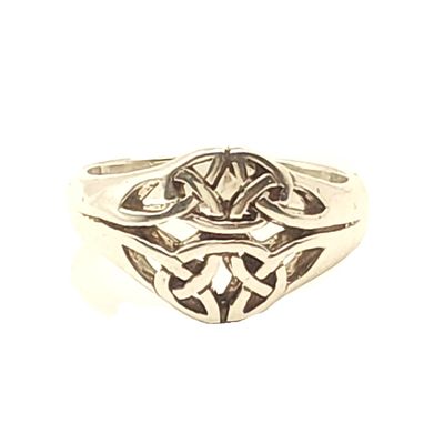 Sterling Silver Celtic Endless Knot Ring- Size: 8