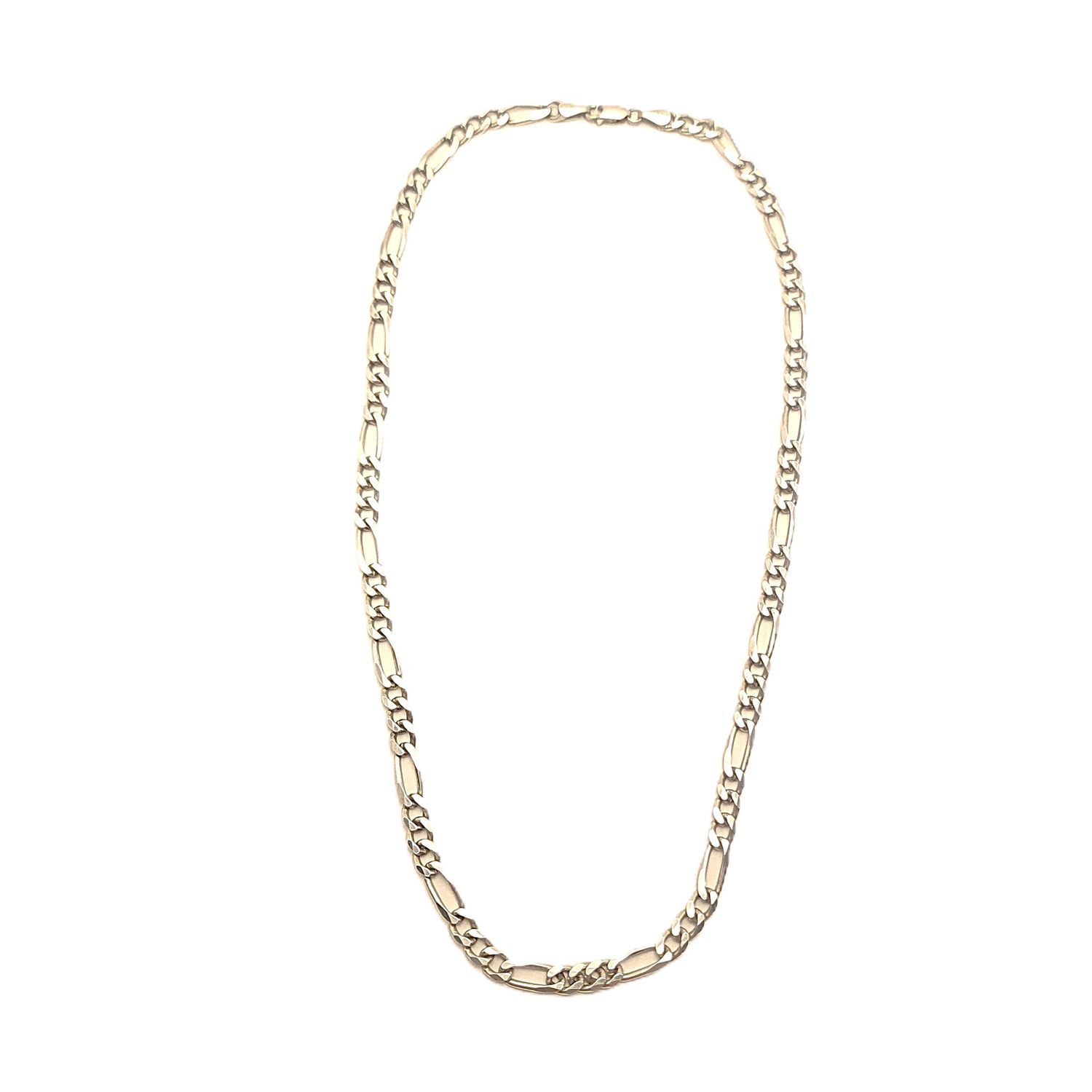 Sterling Silver Figaro Chain- Size: 20"