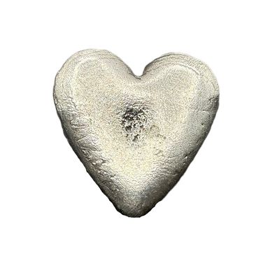 2.7 oz Hand Poured Sterling Silver Heart
