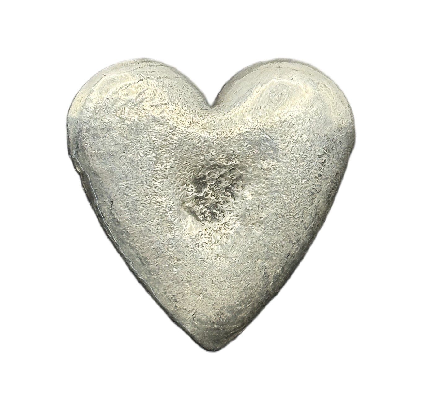 2.68 oz Hand Poured Sterling Silver Heart