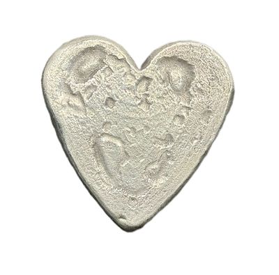 2.68 oz Hand Poured Sterling Silver Heart