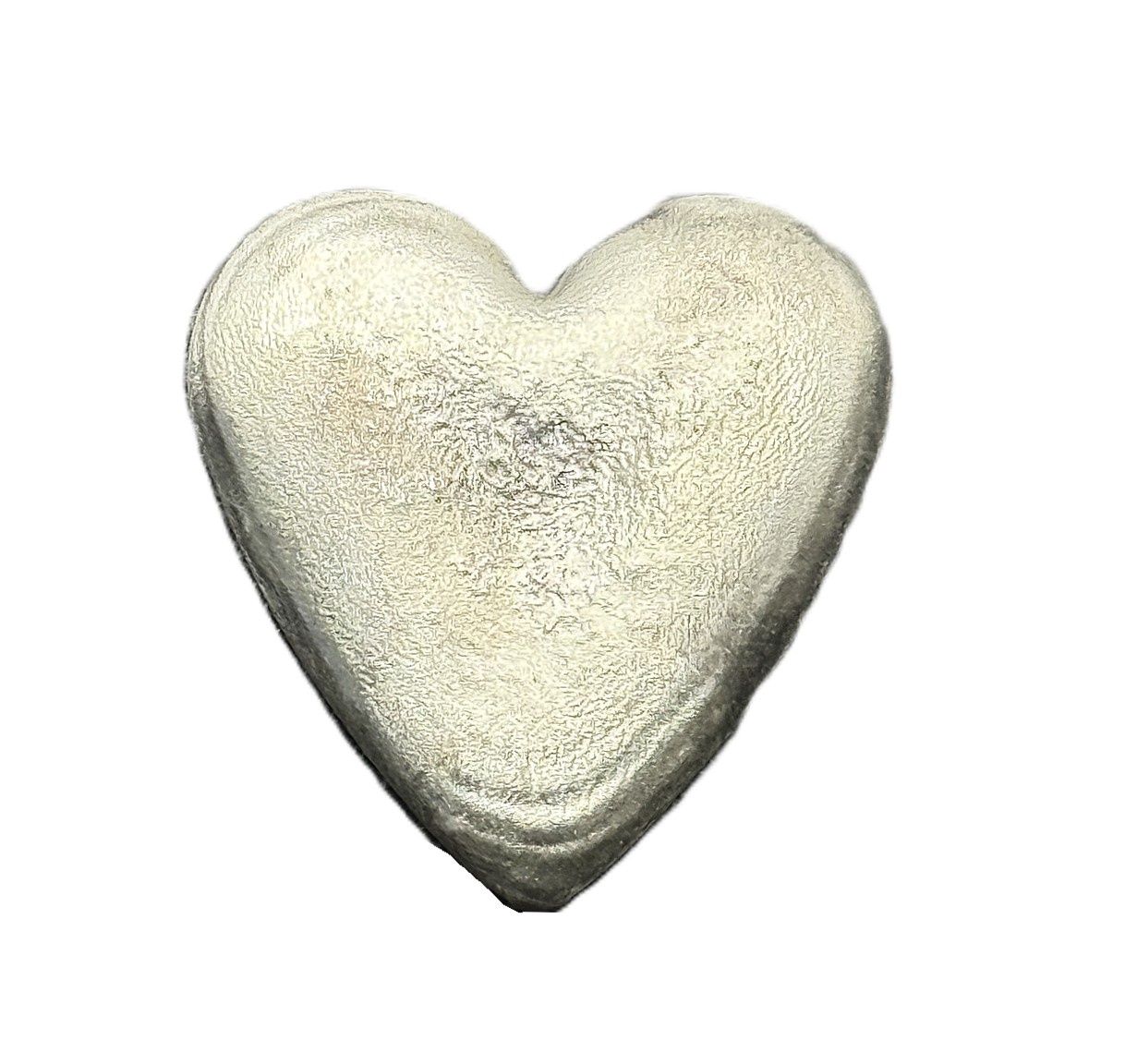 1.96 oz Hand Poured Sterling Silver Heart