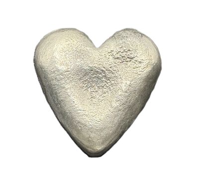 1.84 oz Hand Poured Sterling Silver Heart