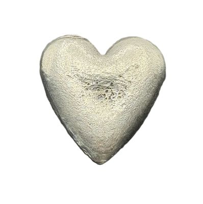 2.74 oz Hand Poured Sterling Silver Heart