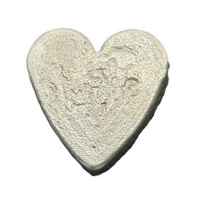 2.74 oz Hand Poured Sterling Silver Heart
