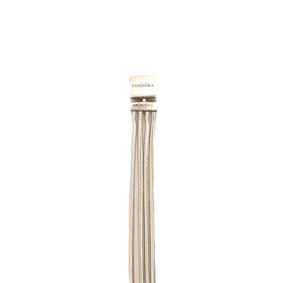 Sterling Silver Pandora Four Row Snake Slide Bracelet- Size: 7"